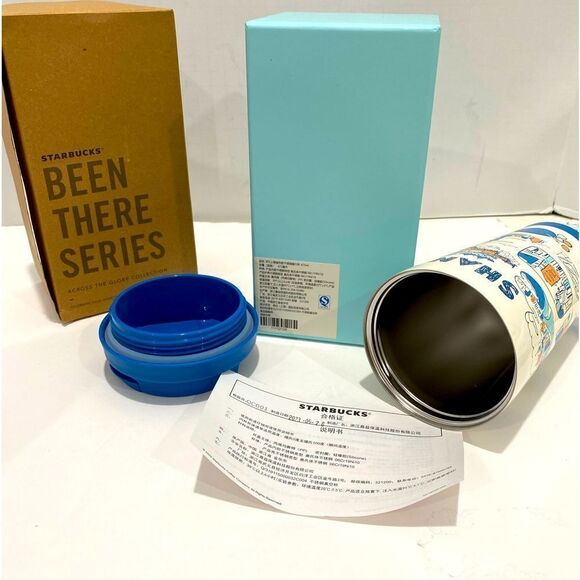 Starbucks Been There Series 16oz Tumbler Shanghai City China Blue New With Tags - Picture 5 of 13